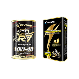 Flysak Ester Full Synthetic Motorcycle Engine Oil 4T International Racer Reliable Motor Oil SN 15W50 10W40