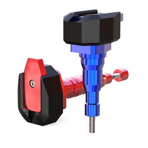 Custom Motorcycle Body Frame Sliders with Titanium Axle Cap CNC Machining Aluminum Alloy Engine Frame Sliders